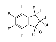 1,1,2-trichloro-2,3,3,4,5,6,7-heptafluoroindene结构式