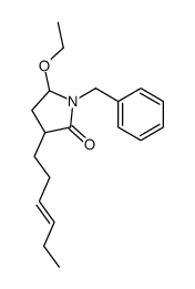 1-benzyl-5-ethoxy-3-hex-3-enylpyrrolidin-2-one Structure