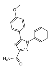 5-(4-methoxyphenyl)-1-phenyl-1,2,4-triazole-3-carboxamide结构式