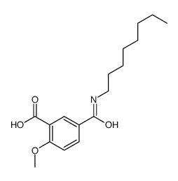 2-methoxy-5-(octylcarbamoyl)benzoic acid结构式