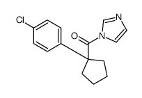 [1-(4-chlorophenyl)cyclopentyl]-imidazol-1-ylmethanone结构式