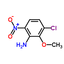 3-Chloro-2-methoxy-6-nitroaniline结构式