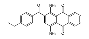 1,4-diamino-2-(4-ethylbenzoyl)anthracene-9,10-dione结构式