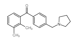 2,3-DIMETHYL-4'-PYRROLIDINOMETHYL BENZOPHENONE结构式