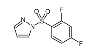 1H-Pyrazole, 1-[(2,4-difluorophenyl)sulfonyl]结构式