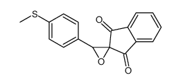 3'-(4-methylsulfanylphenyl)spiro[indene-2,2'-oxirane]-1,3-dione结构式