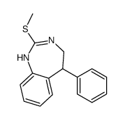 2-methylsulfanyl-5-phenyl-4,5-dihydro-1H-1,3-benzodiazepine Structure