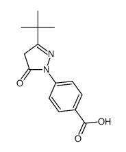 4-(3-(tert-butyl)-5-oxo-4,5-dihydro-1H-pyrazol-1-yl)benzoic acid结构式