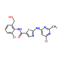 5-Thiazolecarboxamide, N-[2-chloro-6-(hydroxymethyl)phenyl]-2-[(6-chloro-2-methyl-4-pyrimidinyl)amino] Structure