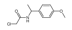 2-chloro-N-[1-(4-methoxy-phenyl)-ethyl]-acetamide结构式