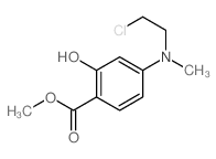 Benzoic acid,4-[(2-chloroethyl)methylamino]-2-hydroxy-, methyl ester结构式