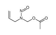 [nitroso(prop-2-enyl)amino]methyl acetate Structure