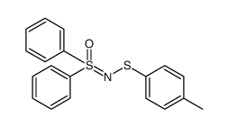 Sulfoximine, N-[(4-methylphenyl)thio]-S,S-diphenyl结构式