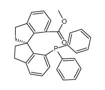 (S)-7-diphenylphosphino-7'-carbomethoxy-1,1'-spirobiindane结构式