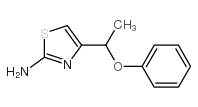 4-(1-phenoxyethyl)-1,3-thiazol-2-amine structure