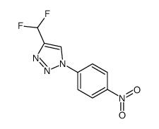 4-(difluoromethyl)-1-(4-nitrophenyl)triazole结构式