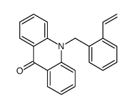 10-[(2-ethenylphenyl)methyl]acridin-9-one Structure