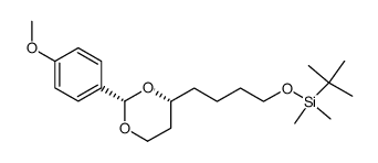 (2S,4R)-4-[4'-(tert-butyldimethylsiloxy)butyl]-2-(p-methoxyphenyl)-1,3-dioxane Structure