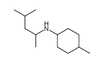 4-methyl-N-(4-methylpentan-2-yl)cyclohexan-1-amine Structure