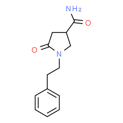 5-OXO-1-(2-PHENYLETHYL)PYRROLIDINE-3-CARBOXAMIDE Structure