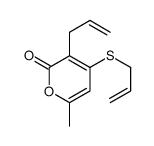 6-methyl-3-prop-2-enyl-4-prop-2-enylsulfanylpyran-2-one Structure