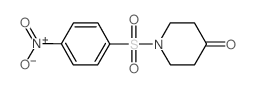 1-(4-nitrophenyl)sulfonylpiperidin-4-one structure