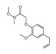 N-methoxy-2-(2-methoxy-4-prop-2-enylphenoxy)-N-methylacetamide结构式