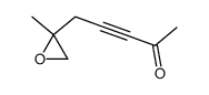 5-(2-methyloxiran-2-yl)pent-3-yn-2-one结构式