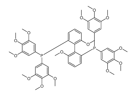(S)-(6,6′-二甲氧基联苯-2,2′-二基)二[双(3,4,5-三甲氧基苯基)膦]结构式