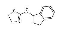 N-(2,3-dihydro-1H-inden-1-yl)-4,5-dihydro-1,3-thiazol-2-amine结构式