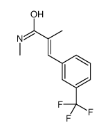 (E)-N,2-dimethyl-3-[3-(trifluoromethyl)phenyl]prop-2-enamide结构式