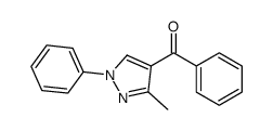 (3-methyl-1-phenylpyrazol-4-yl)-phenylmethanone结构式