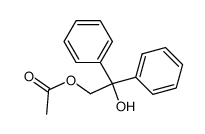 2,2-diphenyl-2-hydroxyethyl acetate结构式