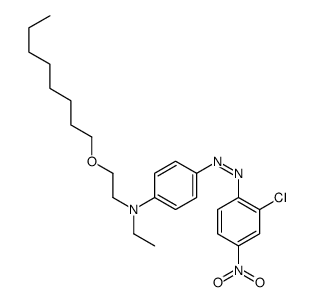 4-[(2-chloro-4-nitrophenyl)azo]-N-ethyl-N-[2-(octyloxy)ethyl]aniline structure