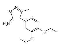 5-Isoxazolamine, 4-(3,4-diethoxyphenyl)-3-methyl Structure