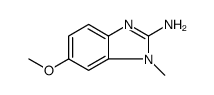 2-Amino-6-methoxy-1-methylbenzimidazole structure