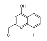 2-(chloromethyl)-8-fluoro-1H-quinolin-4-one结构式