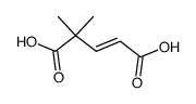 trans-form of/the/ α.α-dimethyl-glutaconic acid Structure