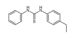 N-(4-ethyl-phenyl)-N'-phenyl-thiourea Structure