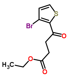 Ethyl 4-(3-bromo-2-thienyl)-4-oxobutanoate结构式