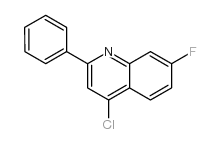 4-chloro-7-fluoro-2-phenylquinoline结构式