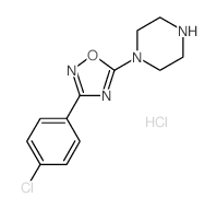 1-[3-(4-Chlorophenyl)-1,2,4-oxadiazol-5-yl]-piperazine hydrochloride Structure