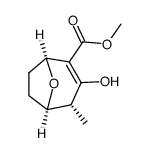2-carbomethoxy-3-hydroxy-4-methyl-8-oxabicyclo-<3.2.1>-2-octene Structure