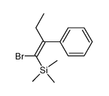 (E)-1-bromo-2-phenyl-1-(trimethylsilyl)-1-butene Structure