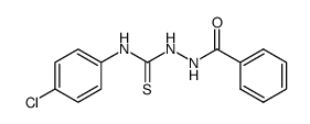 1-benzoyl-4-(4-chlorophenyl) thiosemicarbazide结构式