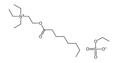 triethyl[2-[(1-oxooctyl)oxy]ethyl]ammonium ethyl sulphate结构式
