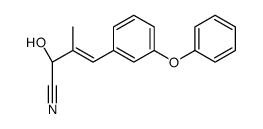 (E,2S)-2-hydroxy-3-methyl-4-(3-phenoxyphenyl)but-3-enenitrile结构式