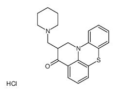 2-Piperidin-1-ylmethyl-1,2-dihydro-pyrido[3,2,1-kl]phenothiazin-3-one; hydrochloride结构式