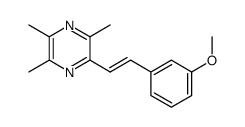 (E)-2-(3-methoxylstyryl)-3,5,6-trimethylpyrazine结构式