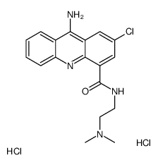 9-amino-2-chloro-N-[2-(dimethylamino)ethyl]acridine-4-carboxamide,dihydrochloride Structure